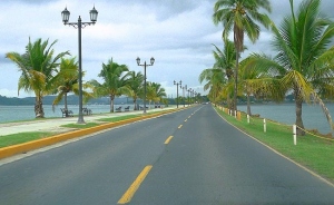 Amador Causeway in Panama city, Panama